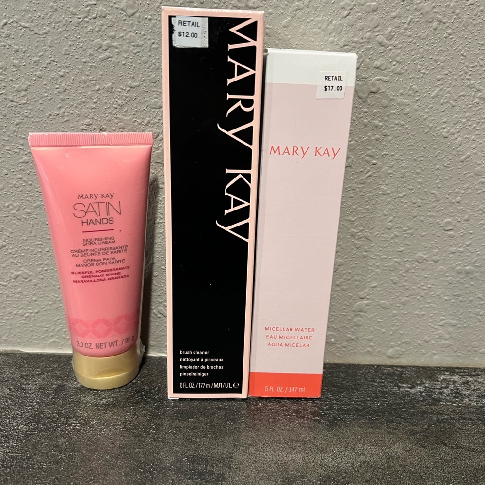 Mary Kay Bundle: satin hands, brush cleaner, micellar water #2